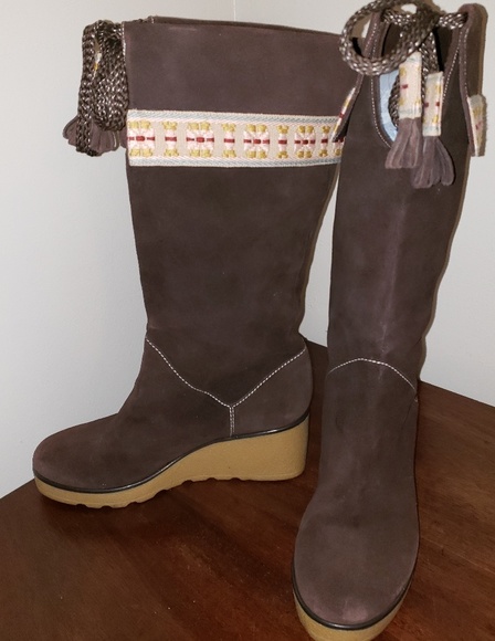 Marc Jacobs Suede Wedge Boots size EUR 38 (8) - Picture 3 of 8